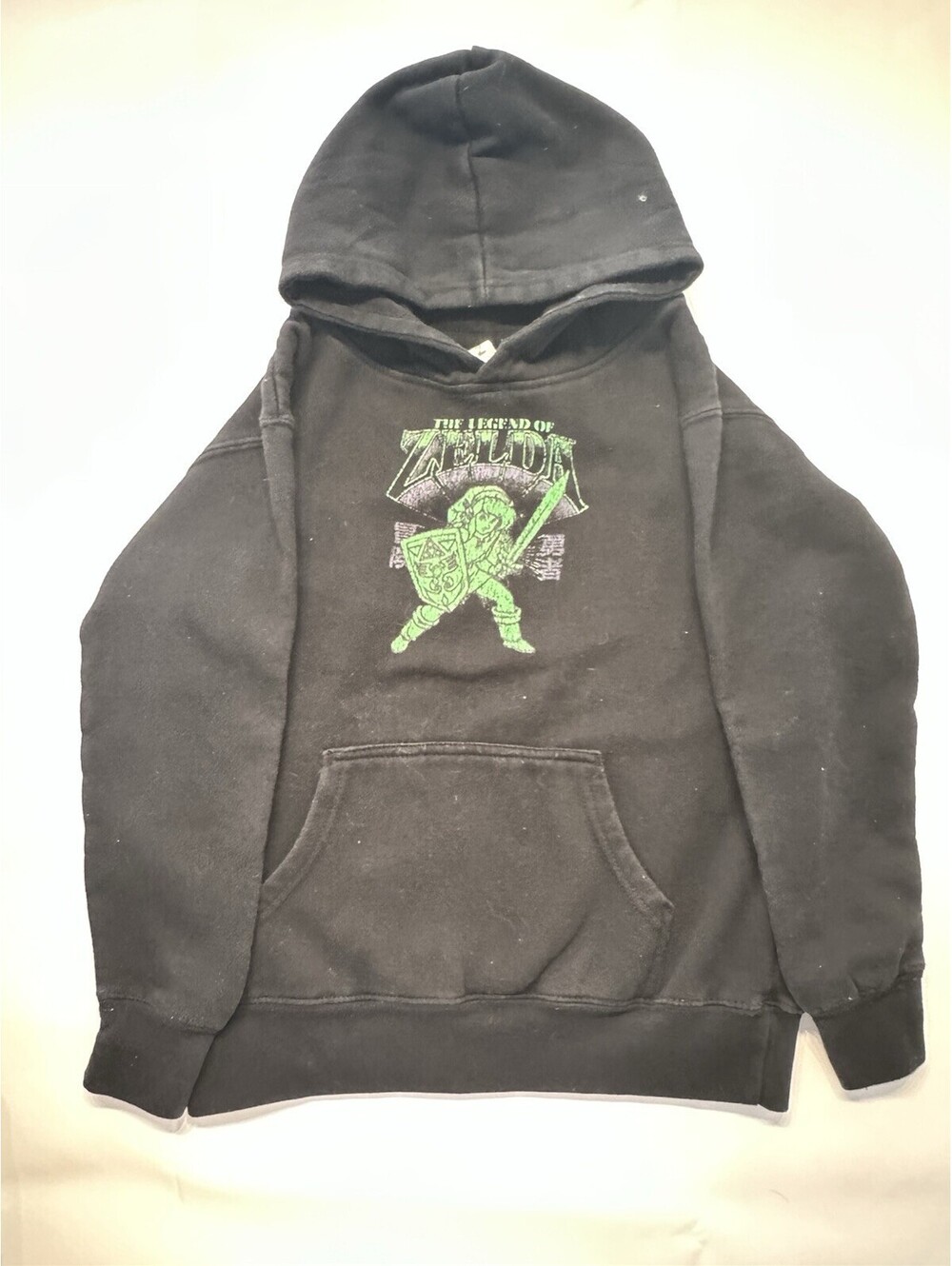 Nintendo Legend of Zelda Link Hoodie Youth M Black Zuni